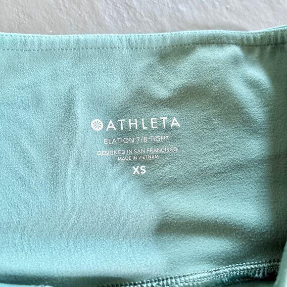 Athleta Elation 7/8 Tight Leggings XS Sea Foam Green - Picture 7 of 8